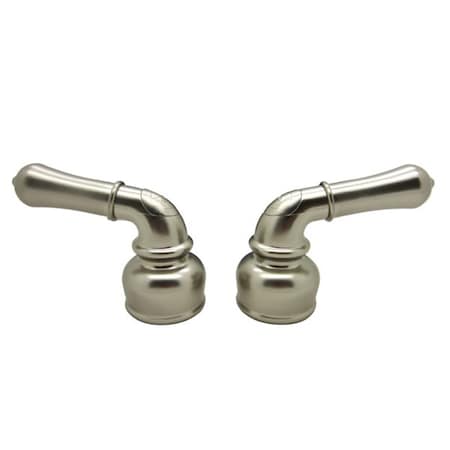 Dura Faucet CLASSICAL LEVER HANDLES - PLATED PLASTIC - BRUSHED SATIN NICKEL DF-RKC-SN